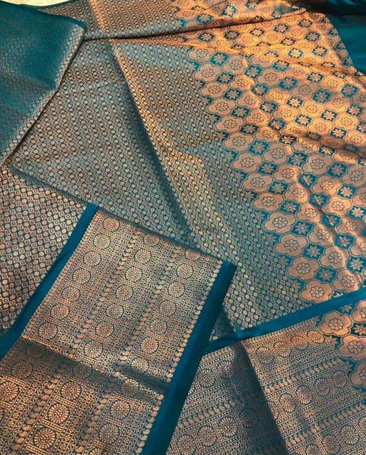 Bhumika’s Fashion presents Beautiful soft Lichi Silk Ready to wear saree