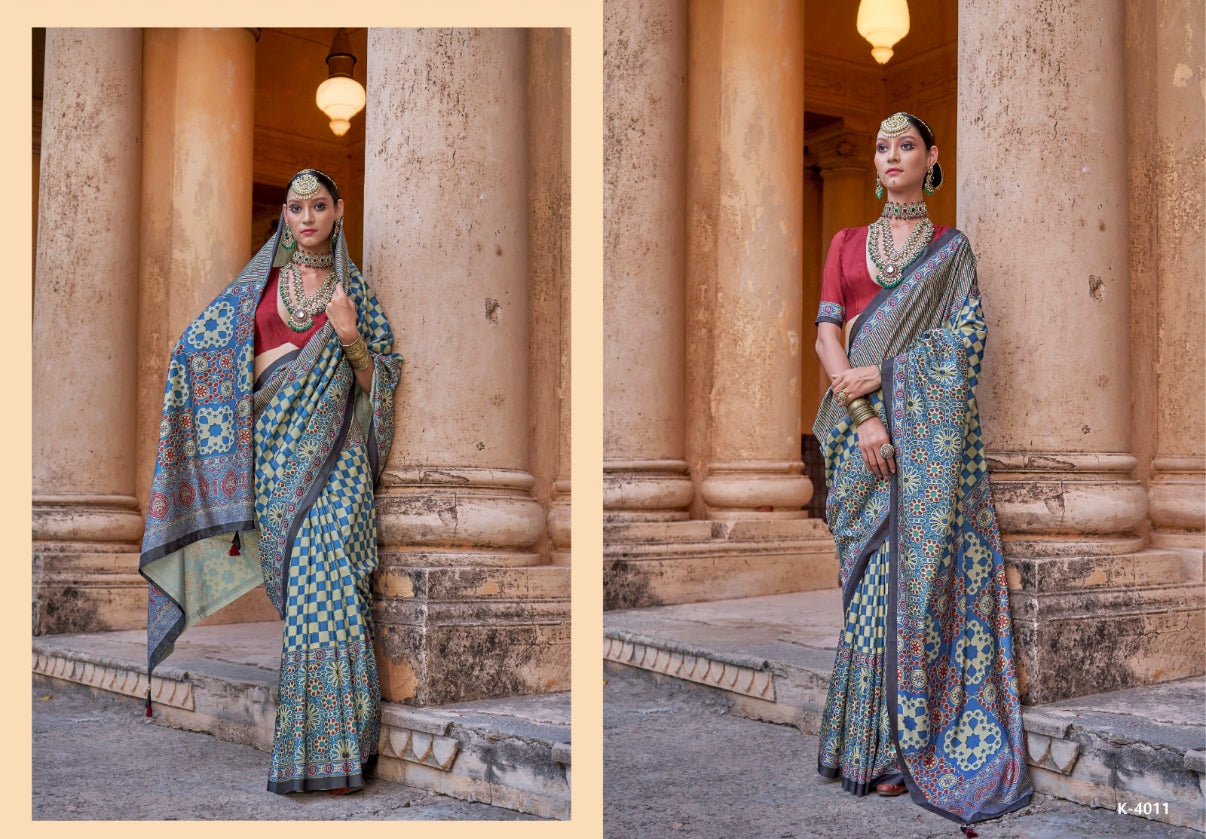 Patola Style Ready-to-Wear Saree