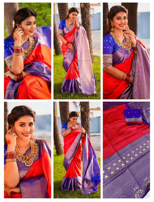 Bhumika’s fashion presents Beautiful Lichi Silk Ready to wear Saree