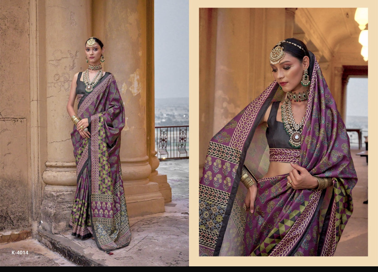 Patola Style Ready-to-Wear Saree