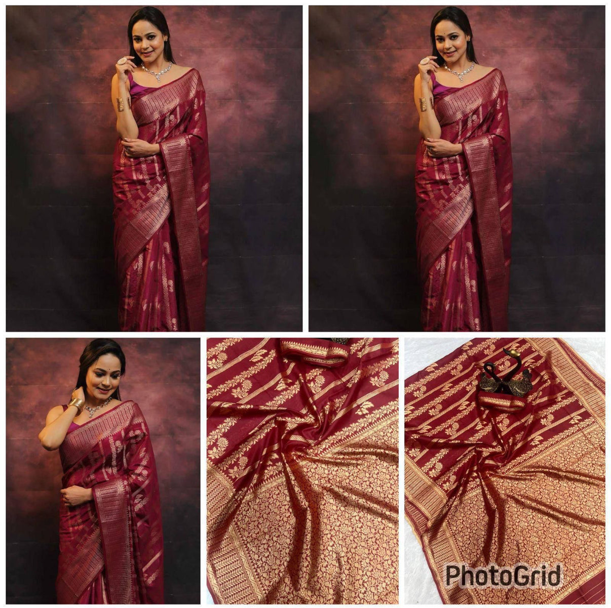 Luxury Lichi Silk Ready Saree – Effortless Drape, Timeless Elegance