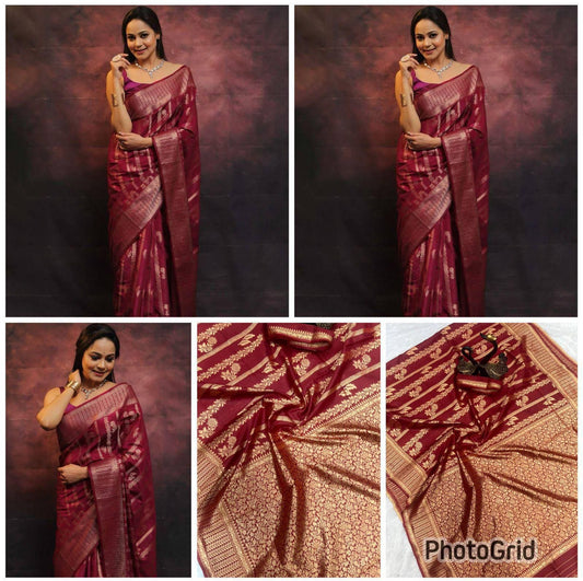 Luxury Lichi Silk Ready Saree – Effortless Drape, Timeless Elegance