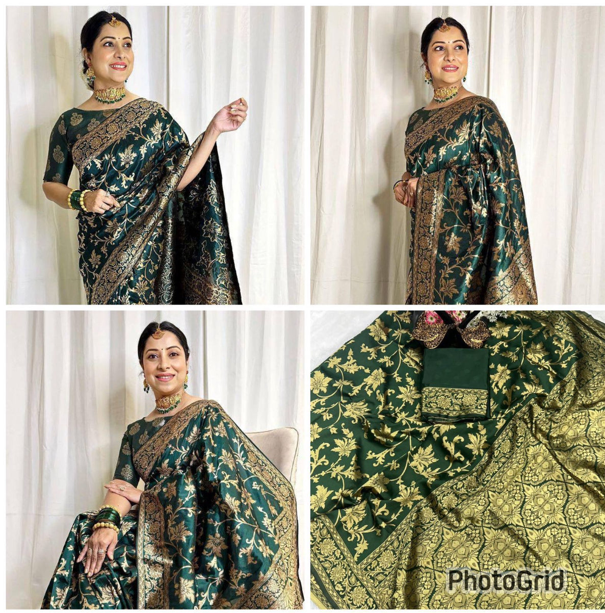 Luxury Lichi Silk Ready Saree – Effortless Drape, Timeless Elegance