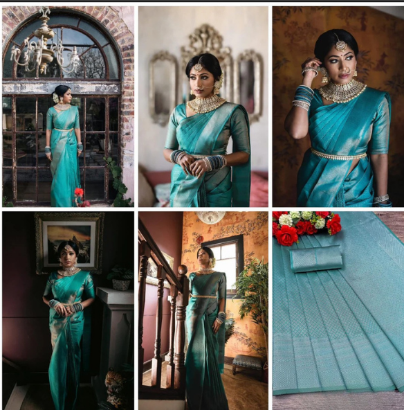 Lichi Silk Ready-to-Wear Saree
