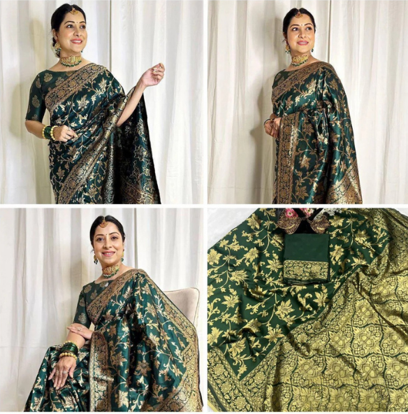 Lichi Silk Ready-to-Wear Saree