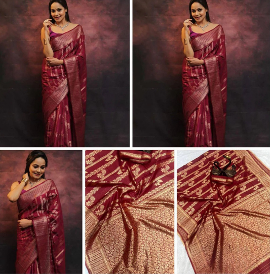 Lichi Silk Ready-to-Wear Saree