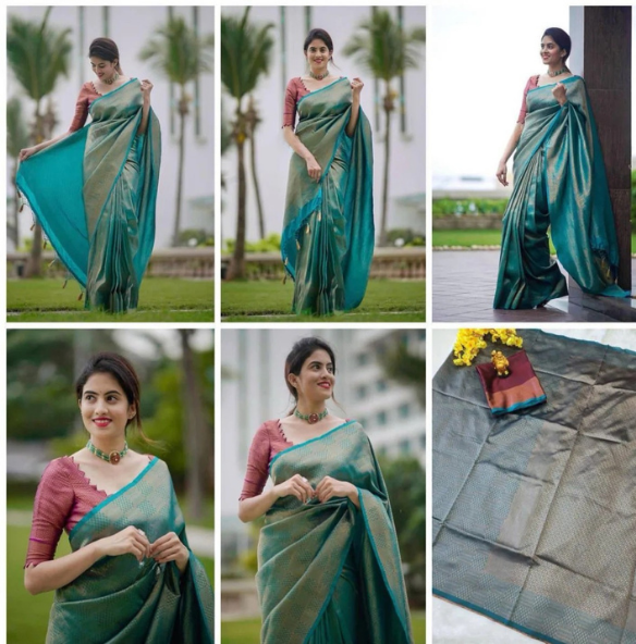 Lichi Silk Ready-to-Wear Saree