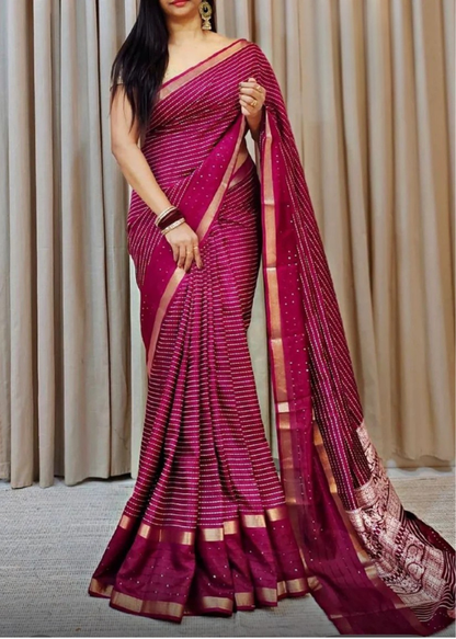 Soft Silk Ready-to-Wear Saree