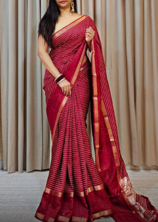Soft Silk Ready-to-Wear Saree